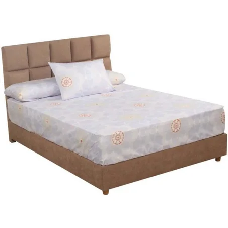 طقم ملاية سرير بنقشات متعددة من بد اند بد، 180×220 سم - 3 قطع