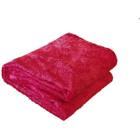 كفر مرتبة ميلتون بشكير موديل تركي مضاد للماء والسوائل مع طبقة عزل PVC - أحمر - 180 سم