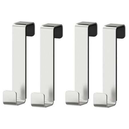 Bathroom Door Hanger, 4 Pcs Set, Stainless Steel