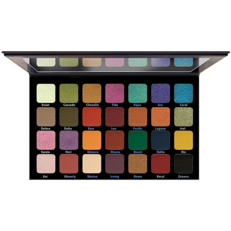 Character Ocean Eyeshadow Palette, Shade OBD001 - 28 Colors
