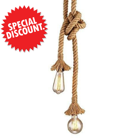 Double rope pendant light