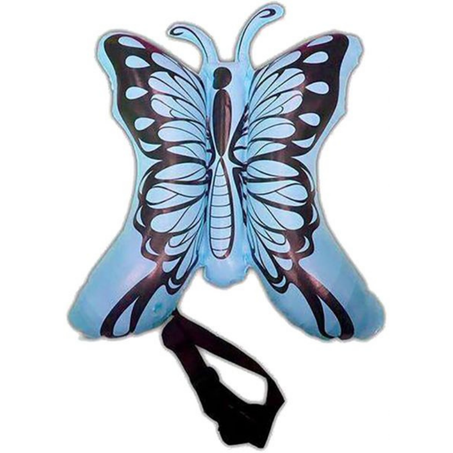 عوامة مسبح فراشة مع حزام من إيزي - ازرق اسود