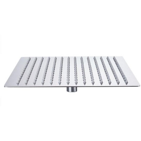 Bright Chrome 8 inch Ultra thin Shower Head Stainless Steel Hose Wall Mounted Rainfall Showerhead