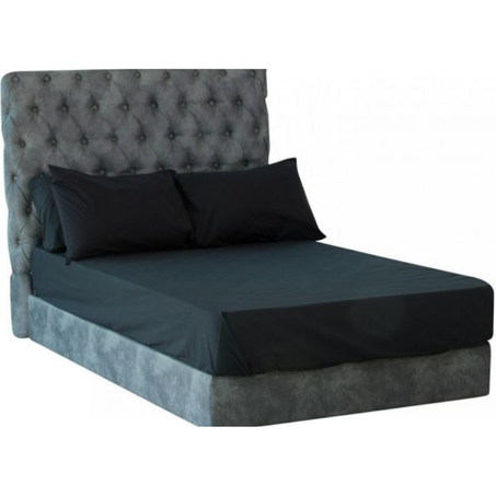 طقم ملاية سادة 3 قطع - 240 × 180 سم من المأمون، أسود