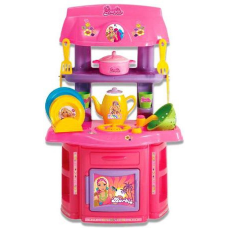 لعبة ادوات المطبخ بطبعة باربي للبنات من ديدي 1503 - 16 قطعة