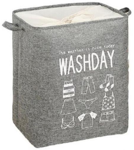 Laundry Bins Plastic Grey