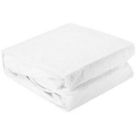 كفر مرتبة ميلتون بشكير موديل تركي مضاد للماء والسوائل مع طبقة عزل PVC - أبيض - 180 سم