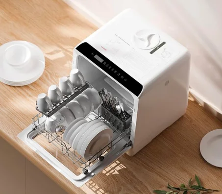 Mini Lave-vaisselle Compact Intelligent 6 Programmes | Réservoir 5L | Sans Raccordement