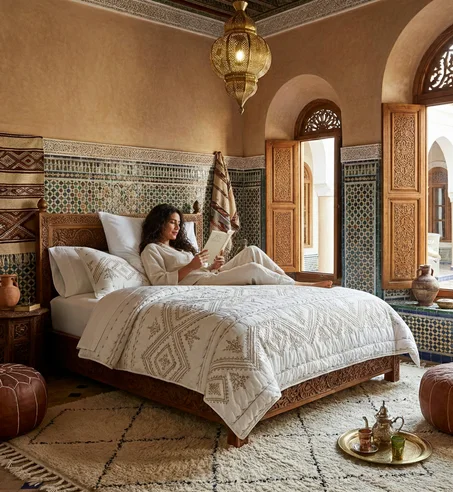 Parure de Lit Prestige : Le Mariage Parfait de la Tradition et du Luxe.