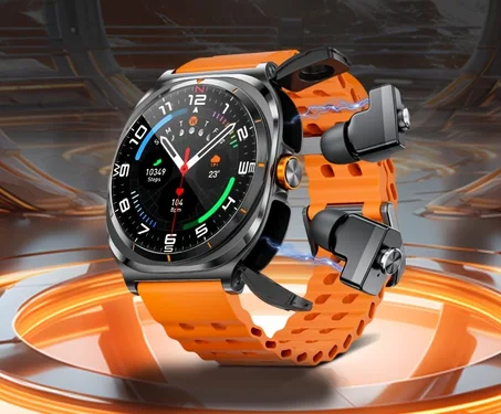 GT SmartWatch 2-en-1 avec Écouteurs Bluetooth Intégrés | Appels, Musique & Sport
