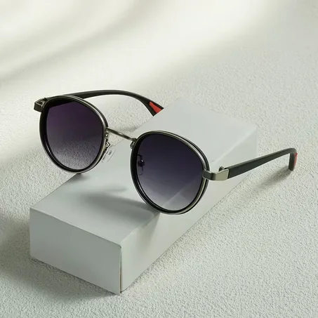 Lunettes de Soleil Métal Classiques – Style Premium Unisexe | Protection UV | Conduite & Quotidien