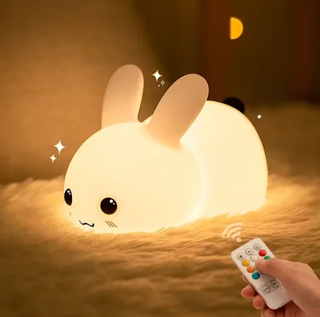 🐰 VEILLEUSE LAPIN BÉBÉ – Douce Lumière, Nuits Paisibles ✨