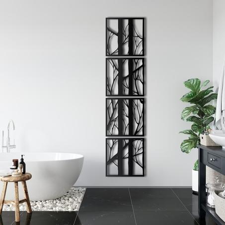 لوحة جدارية على شكل أغصان الشجر من الخشب