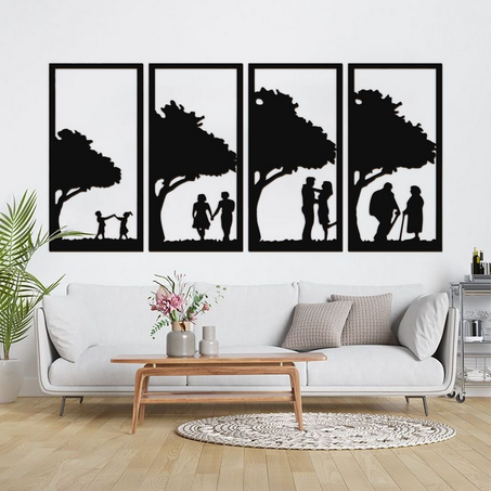 لوحة جدارية للحب الأبدي من الخشب