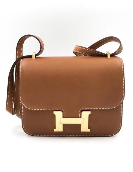 HERMES CONSTANCE 18 MINI FAUVE BARENIA GOLD HARDWARE