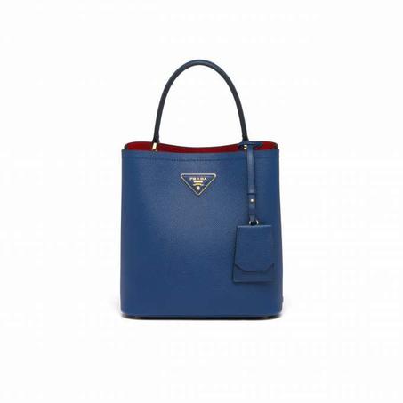 Medium Saffiano Leather Prada Panier Bag