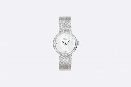 LA D DE DIOR SATINE SILVER-WHITE