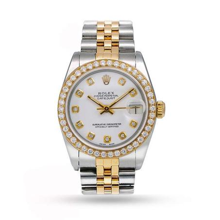 ROLEX LADY-DATEJUST WHITE DIAL WITH TWO TONE JUBILEE BRACELET