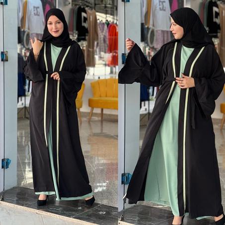 عباية 3 قطع أنيقة ومحترمة