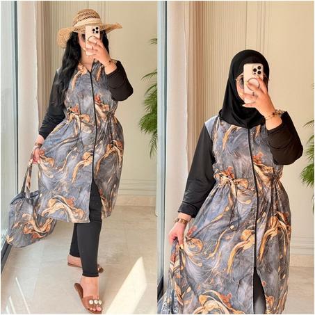 بوركيني 4 قطع أنيق ومحترم