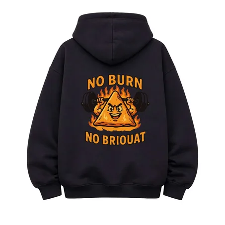 Oversize Hoodie No burn No briouat