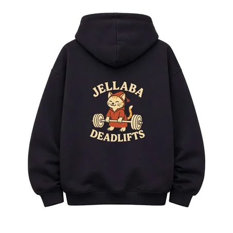 Oversize Hoodie Jellaba Deadlift