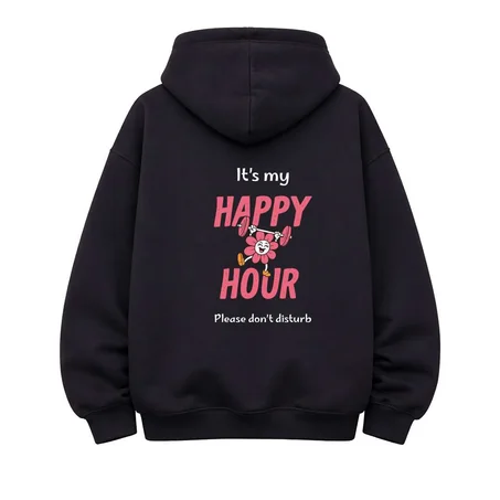 Oversize Hoodie My happy Hour