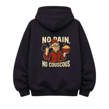 Oversize Hoodie No pain No couscous