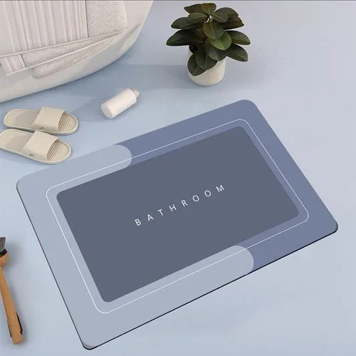 Tapis de salle de bain Super absorbant, antidérapant, pour la douche, l'entrée