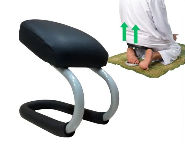 باقة الخشوع التام: سجادة زمردية وكرسي صلاة مريح + سبحة هدية