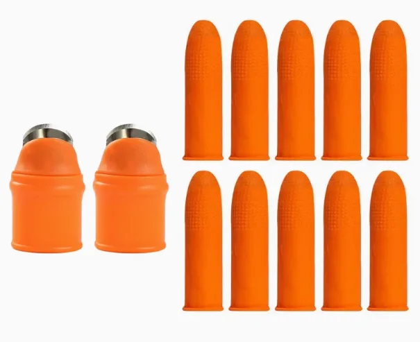 قفازات طويلة + واقيات أصابع لتقطيع آمن وسريع