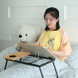 Smart Foldable Laptop Table  طاولة كمبيوتر مع حامل كوب