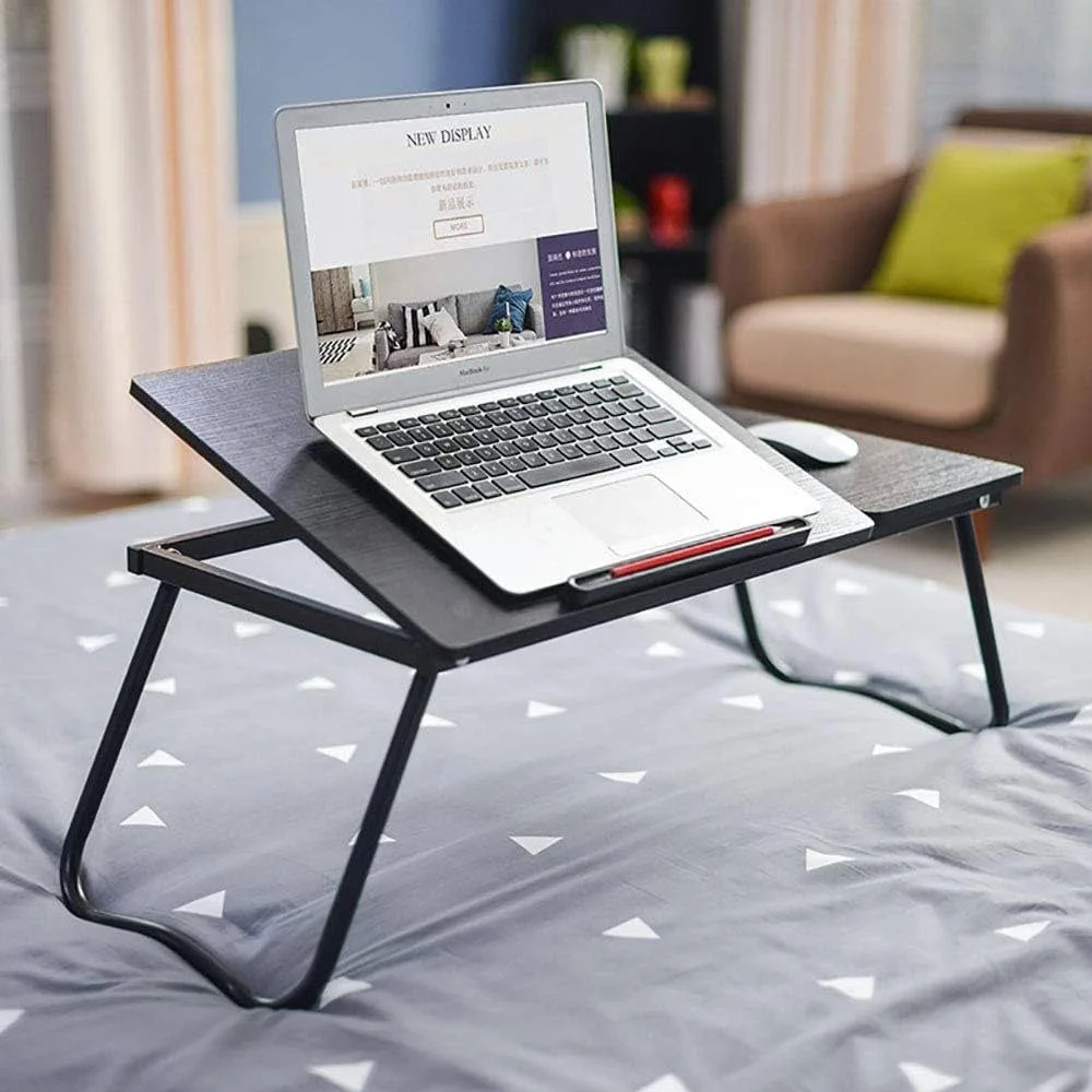 Smart Foldable Laptop Table  طاولة كمبيوتر مع حامل كوب