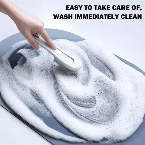 Tapis de salle de bain Super absorbant, antidérapant, pour la douche, l'entrée