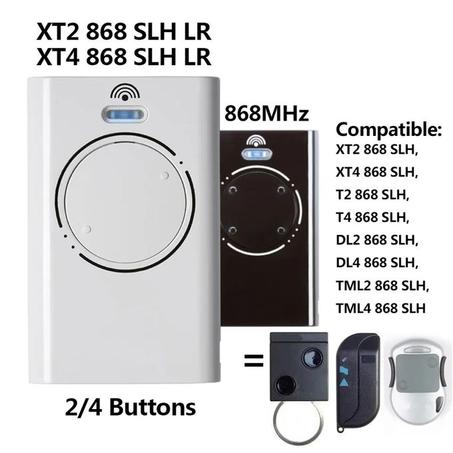 Télécommande FAAC XT4 868 SLH LR, pour porte de Garage, Barrière