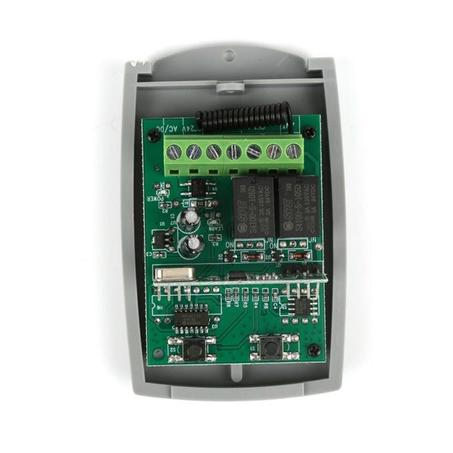 Récepteur universel pour porte de Garage de 2 canaux 433MHZ code fixe et Code de roulement