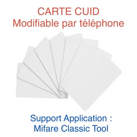 10 CARTE RFID CUID Modifiable par téléphone, clone carte à puce 13.56MHZ 1K