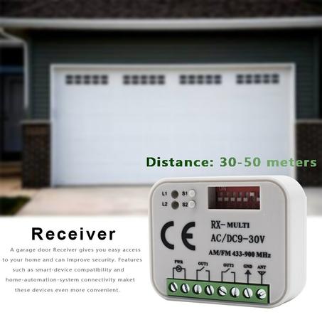 Récepteur à distance RX MULTI pour porte de Garage, 300-900MHZ, AC/DC 9-30V