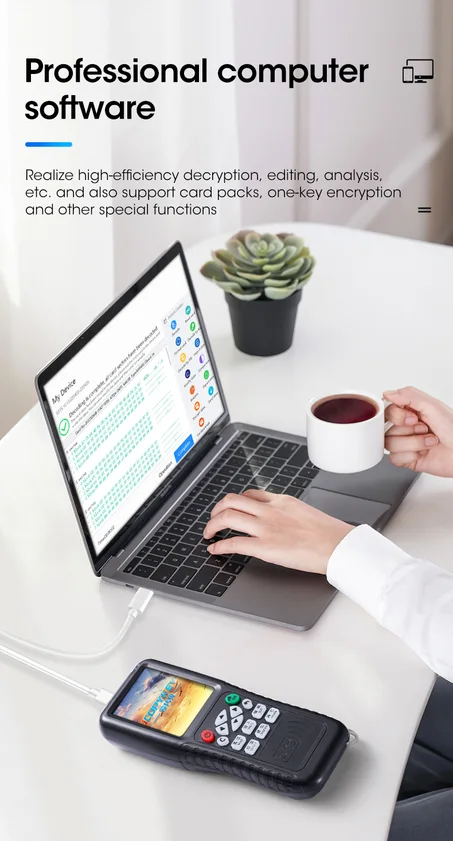 Lecteur et copieur RFID,125KHz,13.56MHz,Programmeur USB,NFC intelligent, décodage complet