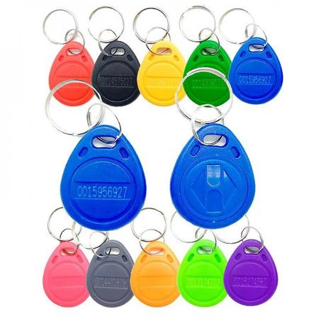 Rfid 10 Pièce Tags, Porte-clés d'accès sans contact RFID 125KHz (10 couleurs)