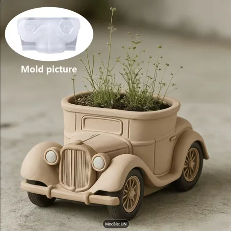 1PC Moule en Silicone Voiture Ancienne