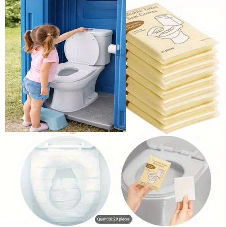 20 Pc Protèges Siège Toilette Hygiénique Jetables