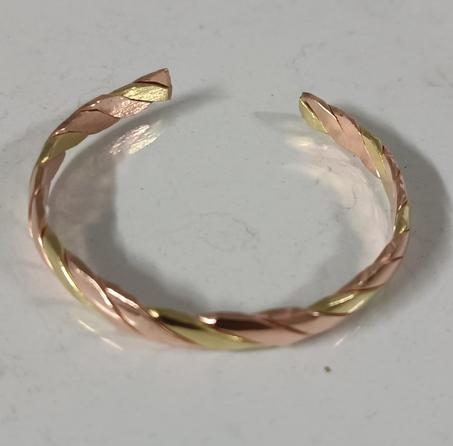 Bracelet en cuivre massif Mélange  pour soulager les douleurs d'arthrose et rhumatismales. 1 Pc