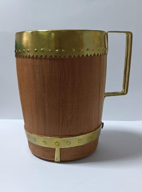 Mug traditionnel Marocain en Bois et cuivre fait à la main
