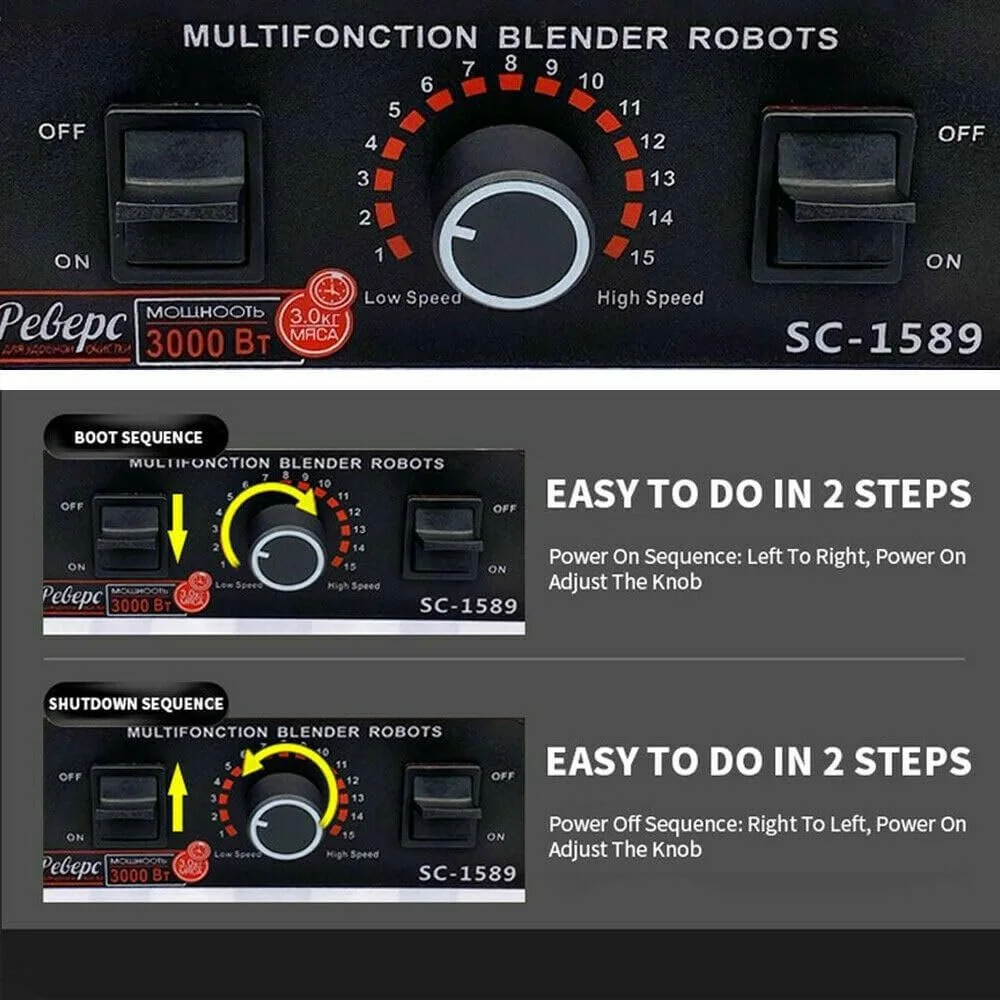 خلاط سيلفر كريست 8500 واط – أداء فائق في كل مطبخ