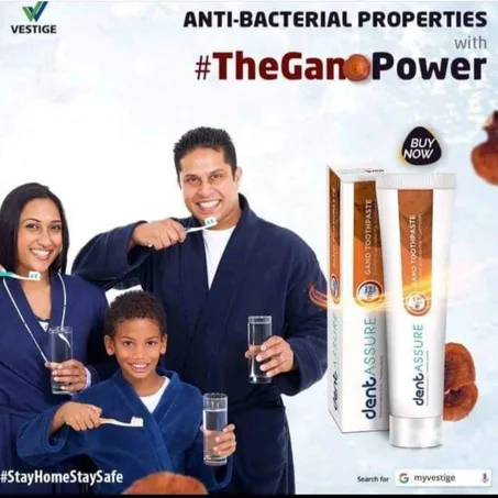 Souriez sans complexe avec le blanchissant dentaire DENTASSURE GANODERMA