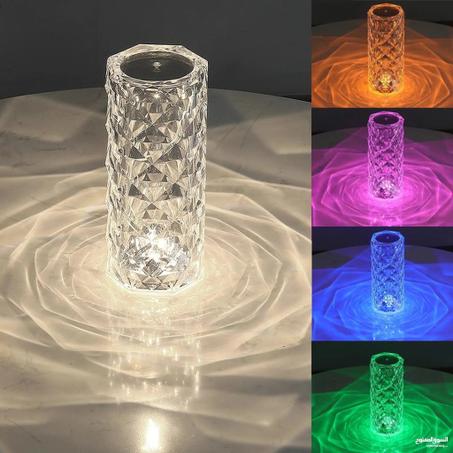 Lampe Crystal avec 6 Coleurs