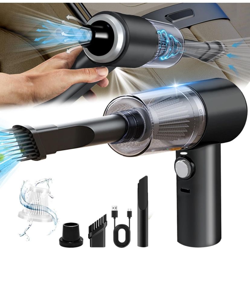 Aspirateur soufflant intégré pour voiture et ménage, chargement USB, aspirateur soufflant, petit, 3 en 1