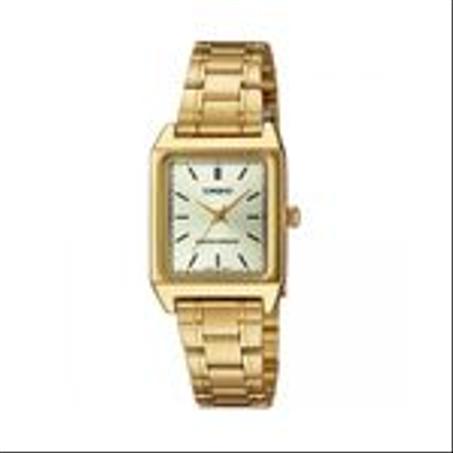 ساعة CASIO للنساء بسوار ستانلس ستيل ذهبي