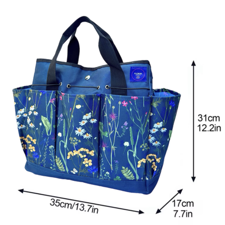 MakersUnity Premium Gardening Tool Tote Bag – Waterproof, Multi-Pocket Organizer for Gardeners